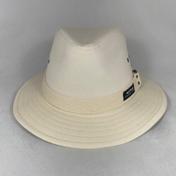 Panama Jack Accessories Panama Jack Fedora Hat With Brown Leather